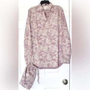 Guess | Gingham Palm Tree Button Down